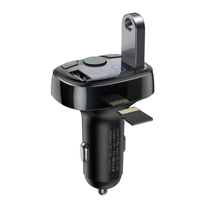 baseus-transmiter-ladowarka-2xusb-fm-bluetooth-czytnik-kart-micro-sd-mp3-stan-nowy