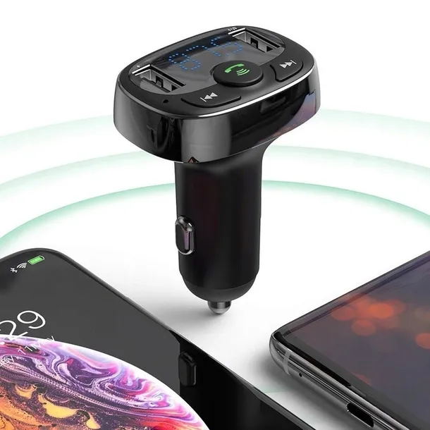 baseus-transmiter-ladowarka-2xusb-fm-bluetooth-czytnik-kart-micro-sd-mp3-stan-opakowania-oryginalne-model-cctm-01