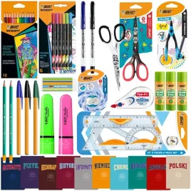bic-wyprawka-szkolna-zestaw-xxl-dlugopisy-blok-cienkopisy-zeszyty-gratis