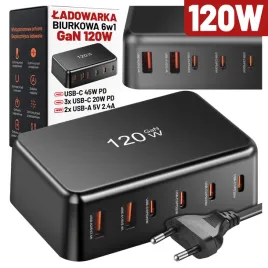ladowarka-biurkowa-sieciowa-120w-gan-pd-6-portow-4x-usb-c-2x-usb-a-szybki