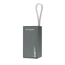 powerbank-wozinsky-k65-30000mah-65w-usb-c-usb-a-szary