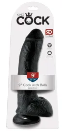 king-cock-model-23-cm-czarny-anatomiczny-ksztalt-przyssawka