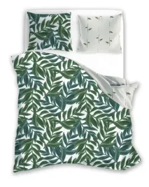posciel-flanelowa-160x200-pure-flannel-zielona-kremowa-liscie-faro