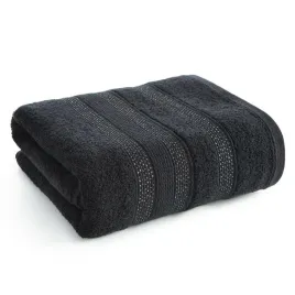 recznik-judy-70x140-czarny-z-ozdobna-bordiura-i-blyszczaca-nicia-500g-m2