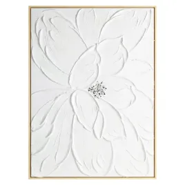 obraz-60x90-bialy-recznie-malowany-na-plotnie-oprawiony-w-rame