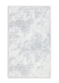dywan-50x80-print-szary-zdobiony-delikatnie-przecierana-powierzchnia
