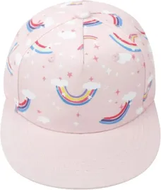 czapka-z-daszkiem-full-cap-dla-dziewczynki-z-tecza-rozowy-regulowany