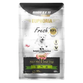 biofeed-euphoria-fresh-turkey-and-lamb-500g-sucha-karma-dla-psow-malych