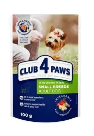 club-4-paws-kurczak-100g-dla-psa-w-galaretce-saszetka