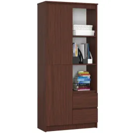 regal-mlodziezowy-80-wenge-szuflady-7-polek