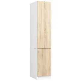 slupek-kuchenny-lima-205-cm-2-drzwi-6-polek-regal-kuchenny-bialy-dab-sonoma