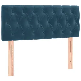 zaglowek-lozka-aksamitny-ciemnoniebieski-100-x-7-x-78-88-cm