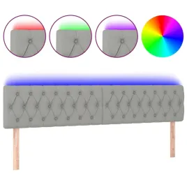 jasnoszary-zaglowek-z-led-180-x-7-x-78-88-cm-regulowana-wysokosc