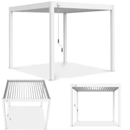 pergola-ogrodowa-tarasowa-aluminiowa-zadaszenie-elegance-3x3-biala-gutroof
