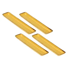 zestaw-4-tac-prostokatnych-concerto-ocra-zolty-32-x-8-cm