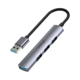 hub-usb-pasywny-unitek-h1208a-usb-a-1x-usb-a-5-gbps-3x-usb-a-2-0-szary