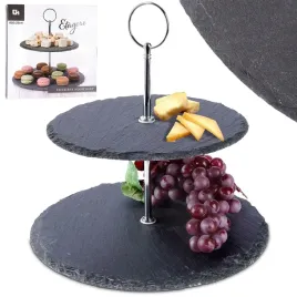 patera-kamienna-na-owoce-ciasto-2-pietrowa-dekoracyjna-orion-23-cm