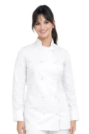 bluza-kucharska-biala-damskarekaw-dlugi-roz-xl