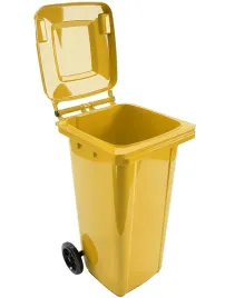 pojemnik-na-odpady-120l-zolty-plastik-i-metale-z-pokrywa-i-kolkami-kosz