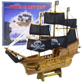 model-kolekcjonerski-dekoracyjny-statek-zaglowiec-piracki-czarny-33x29cm