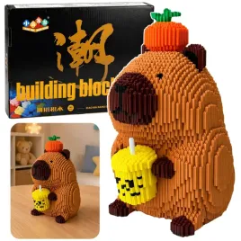 klocki-konstrukcyjne-kapibara-shake-jablko-3d-duza-figurka-3900-el-25cm
