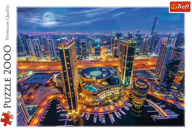 puzzle-trefl-2000-elementow-swiatla-dubaju