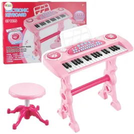elektroniczne-pianinko-dla-dzieci-z-mikrofonem-37-klawiszy-rozowy