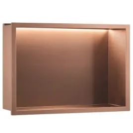 polka-wnekowa-led-45x30x10-rea-miedz-szczotkowana-podswietlana-nierdzewna