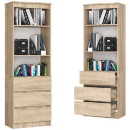regal-biurowy-180x60-cm-dab-sonoma-3-szuflady-3-polki-na-ksiazki-dekoracje