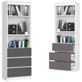 regal-biurowy-180x60-bialy-szary-3-szuflady-3-polki-na-ksiazki