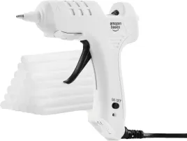 bialy-pistolet-do-kleju-na-goraco-20watt-i-30-wkladow-amazon-basics