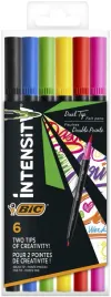 flamastry-mazaki-pisaki-bic-intensity-dual-tip-dwustronne-6-kolorow