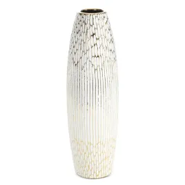 wazon-ceramiczny-andrea-15x50-cm-bialy-ze-zlotem-okragly