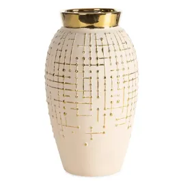 wazon-ceramiczny-kena-19x33-cm-kremowo-zloty-okragly-glamour