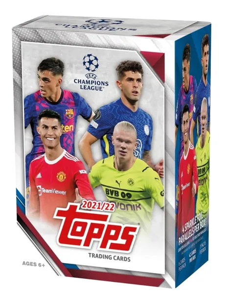 Topps UEFA Champions League Karty Piłkarskie VALUE BOX RETRO SEZON 2021/22
