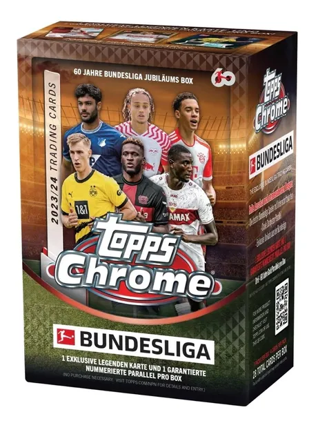 Topps Chrome Bundesliga Karty Piłkarskie Box 2023/24 BVB BAYERN KOLEKCJA
