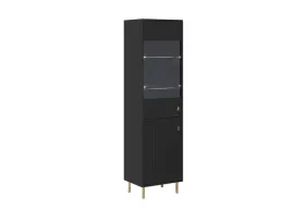 witryna-piano-2d-czarna-ryflowany-front-zlote-nozki-190-cm-loft