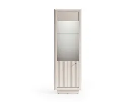 witryna-solo-03-65-cm-kaszmir-ryflowana-2d-przeszklona-czarne-uchwyty