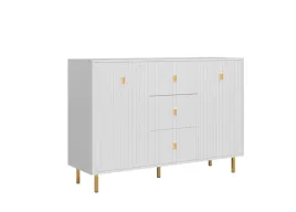 komoda-piano-2-drzwi-3-szuflady-biala-ryflowane-fronty-zlote-nozki-130-cm