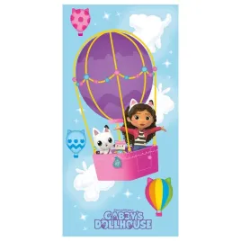 recznik-dzieciecy-koci-domek-gabi-70x140-balon-kotki-niebieski