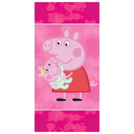 recznik-peppa-pig-70x140-rozowy-z-peppa-i-mala-swinka-licencyjny