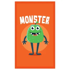 recznik-bawelniany-monster-pomaranczowy-do-lazienki-przedszkola-dla-dziecka