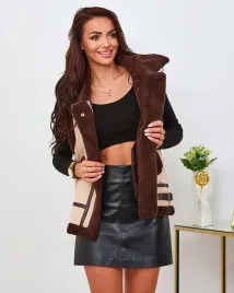 royalfashion-bezowa-kamizelka-damska-z-kozuszkiem-wd202317-bezowe-r-m-38