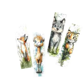 zakladki-papierowe-mix-wzorow-urocze-dzikie-male-zwierzatka-10szt