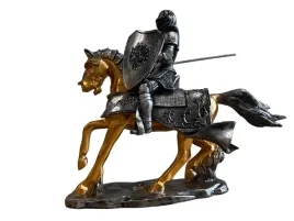 figurka-rycerz-na-koniu-dikom-z-zywicy-wojownik-z-tarcza-wlocznia-duza-40cm