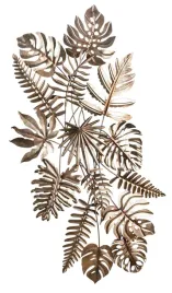 dekoracja-scienna-zlote-liscie-metaloplastyka-100c