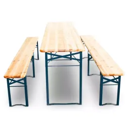 zestaw-biesiadny-skladany-stol-drewniany-sosnowy-220cm-2-lawki-10-osob