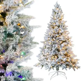 luksusowa-choinka-sztuczna-swierk-osniezona-300-led-bialy-multikolor-180-cm