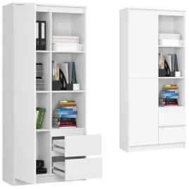 regal-biurowy-80-cm-bialy-2-szuflady-7-polek-na-ksiazki-dokumenty-dekoracje