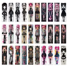 zakladka-do-ksiazek-dziewczyny-w-stylu-punk-girl-x10szt-papierowe